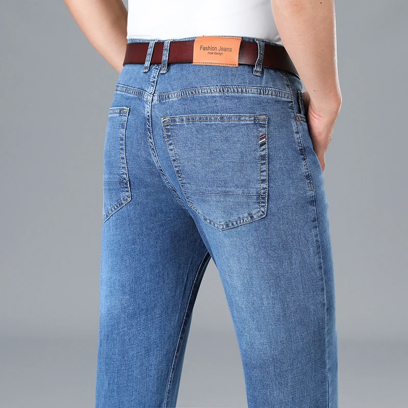Levis Jeans 501 - Męskie cienkie bawełniane jeansy na lato