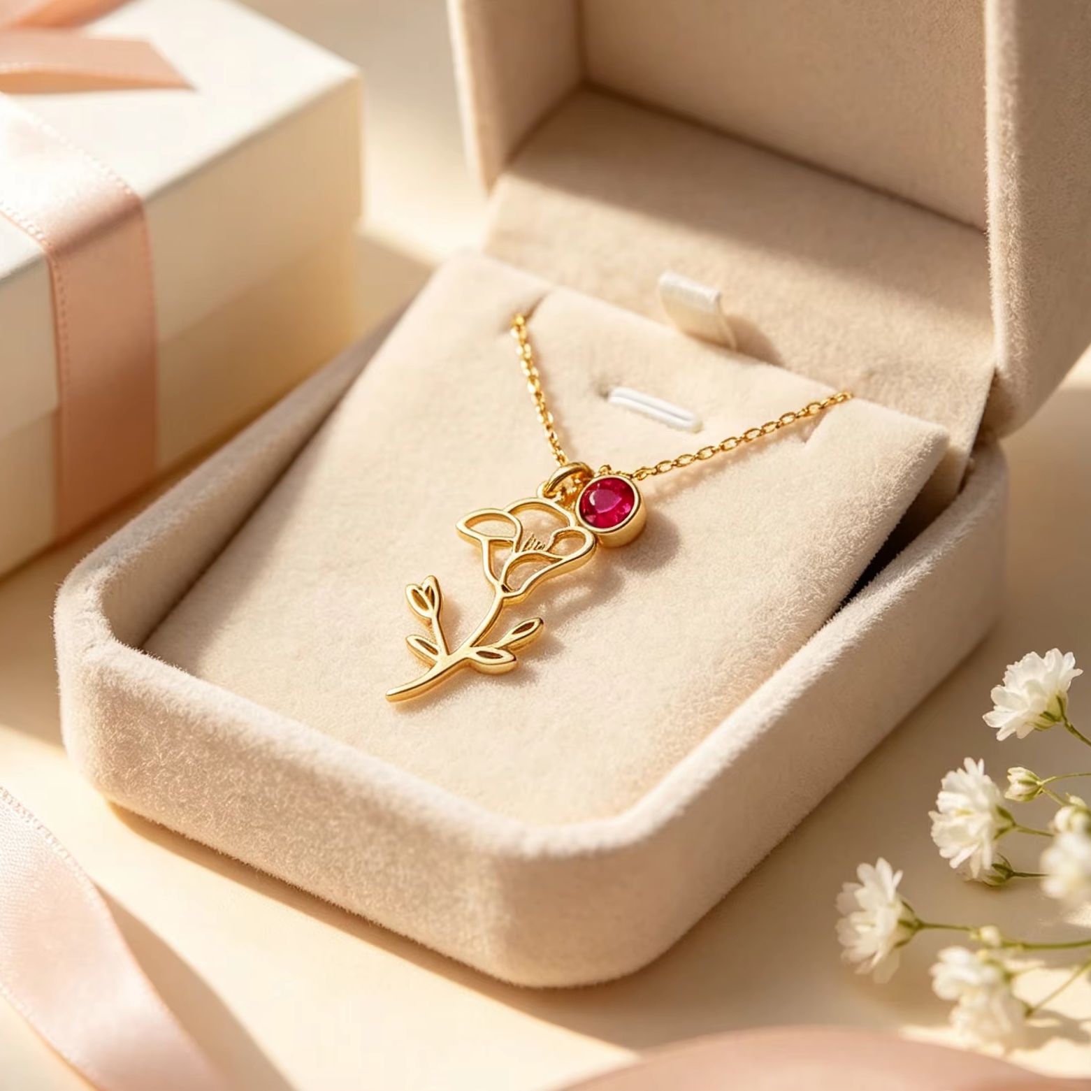 Spersonalizowany naszyjnik z z – Birth Flower Necklace recenzja i cena